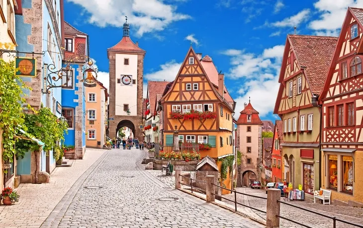 Rothenburg ob der Tauber in Bayern, Deutschland