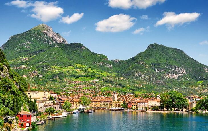 Riva del Garda in der Provinz Trentino am Gardasee, Italien