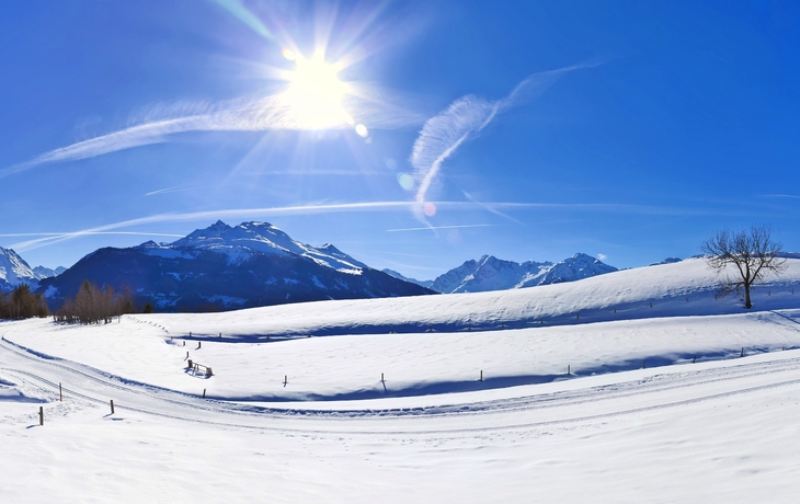 Winterpanorama in den Kitzbühler Alpen