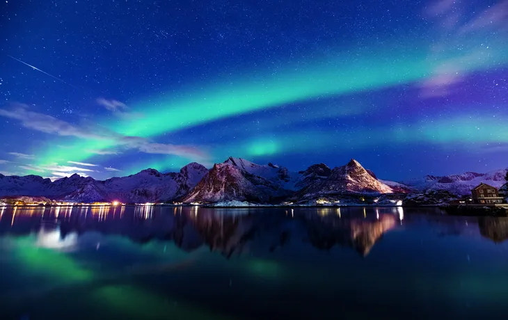 Polarlichter am Himmel von Norwegen