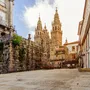 Santiago de Compostela: Kathedrale bei Sonnenaufgang