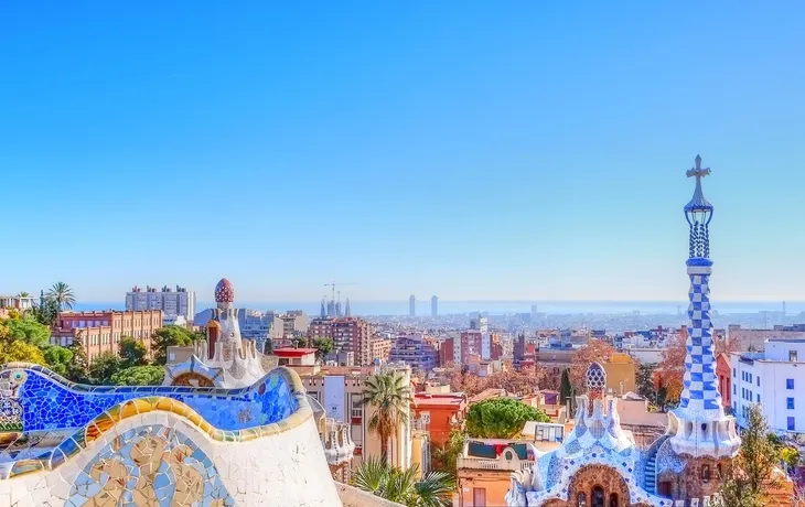 Park Güell in Barcelona, Spanien