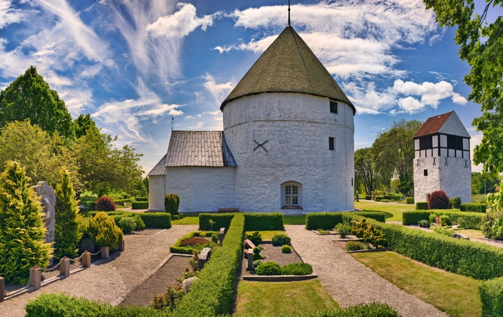 Runde Kirche auf der Insel Bornholm