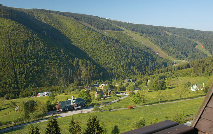 Blick vom Balkon