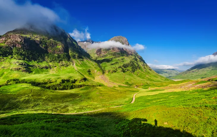 Sonnenaufgang in Glencoe, Schottland