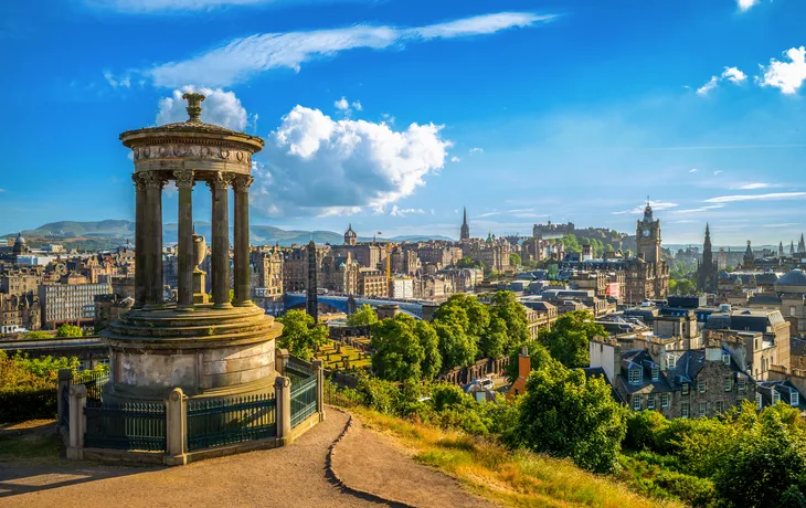 Calton Hill in Edinburgh, Vereinigtes Königreich