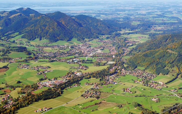 Blick vom Rauschberg auf Ruhpolding