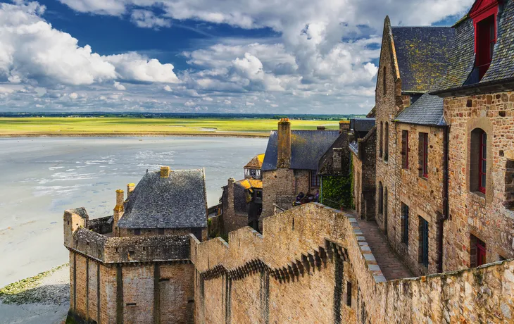 Insel Le Mont Saint-Michel in der Normandie, Nordfrankreich