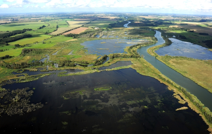 der Amazonas des Nordens: die Peene bei Anklam in Mecklenburg-Vorpommern