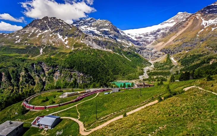 Palügletscher von Alp Grüm aus gesehen