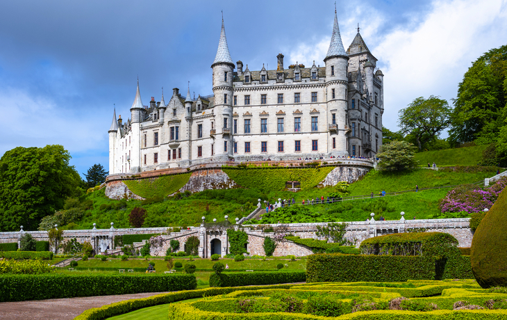 Dunrobin Castle in der Grafschaft Sutherland, Schottland