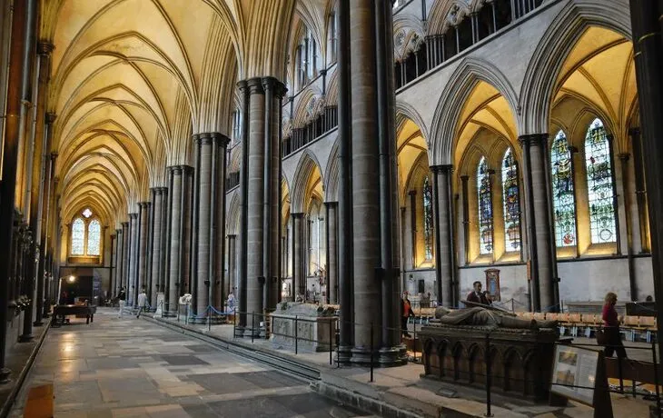 Kathedrale von Salisbury in der Grafschaft Wiltshire, Vereinigtes Königreich