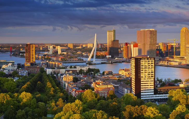 Panoramabild von Rotterdam in den Niederlanden