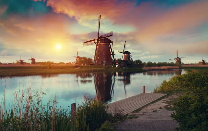 Kinderdijk in Südholland, Niederlande