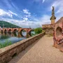 Liebesschlösser vor der Alten Brücke in Heidelberg