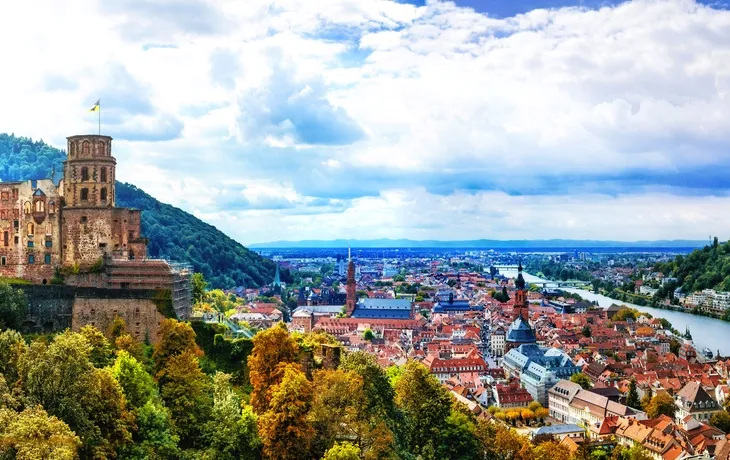 mittelalterliche Stadt Heidelberg, Deutschland