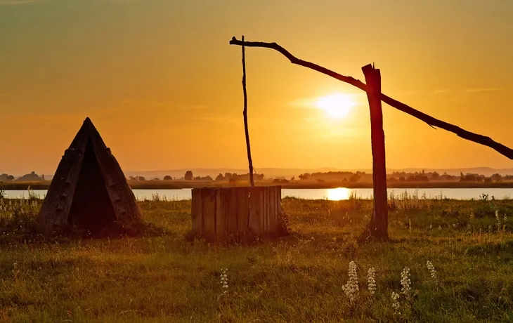 Abendstimmung im Seewinkel im Burgenland