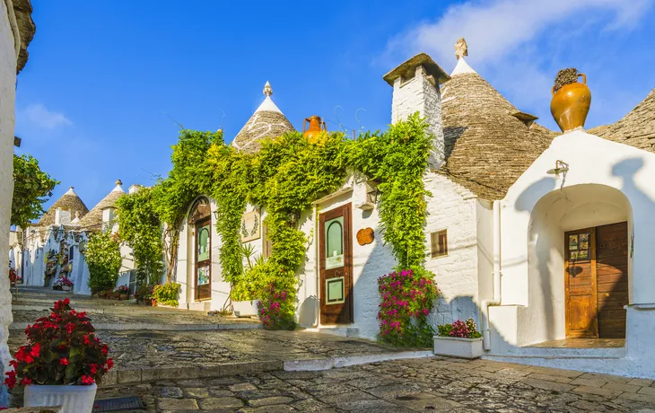 Alberobello in Apulien, Italien