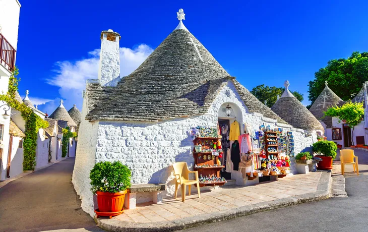 Alberobello in Apulien, Italien