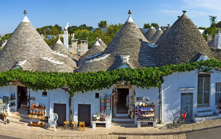 Alberobello in Apulien, Italien