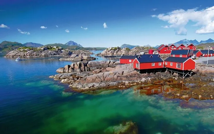 Rorbuer am Fjord