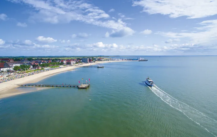 Blick auf den Strand in Wyk