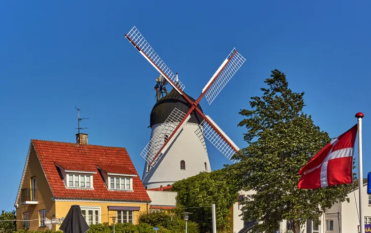 Gudhjem Mølle auf Bornholm, Dänemark