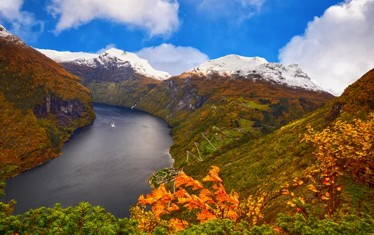 Geirangerfjord im Herbst