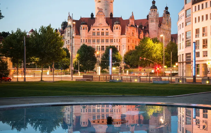 Neues Rathaus in Leipzig, Deutschland